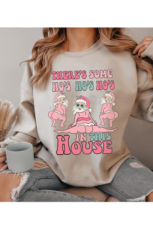 HO'S HO'S HO'S FLEECE SWEATSHIRT - Christmas