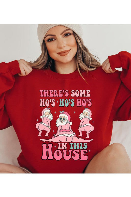 HO'S HO'S HO'S FLEECE SWEATSHIRT - Christmas