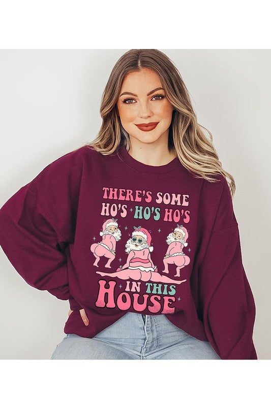 HO'S HO'S HO'S FLEECE SWEATSHIRT - Christmas