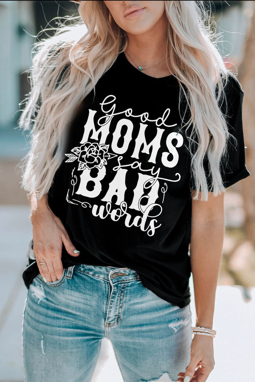 BAD WORDS Graphic Tee Shirt