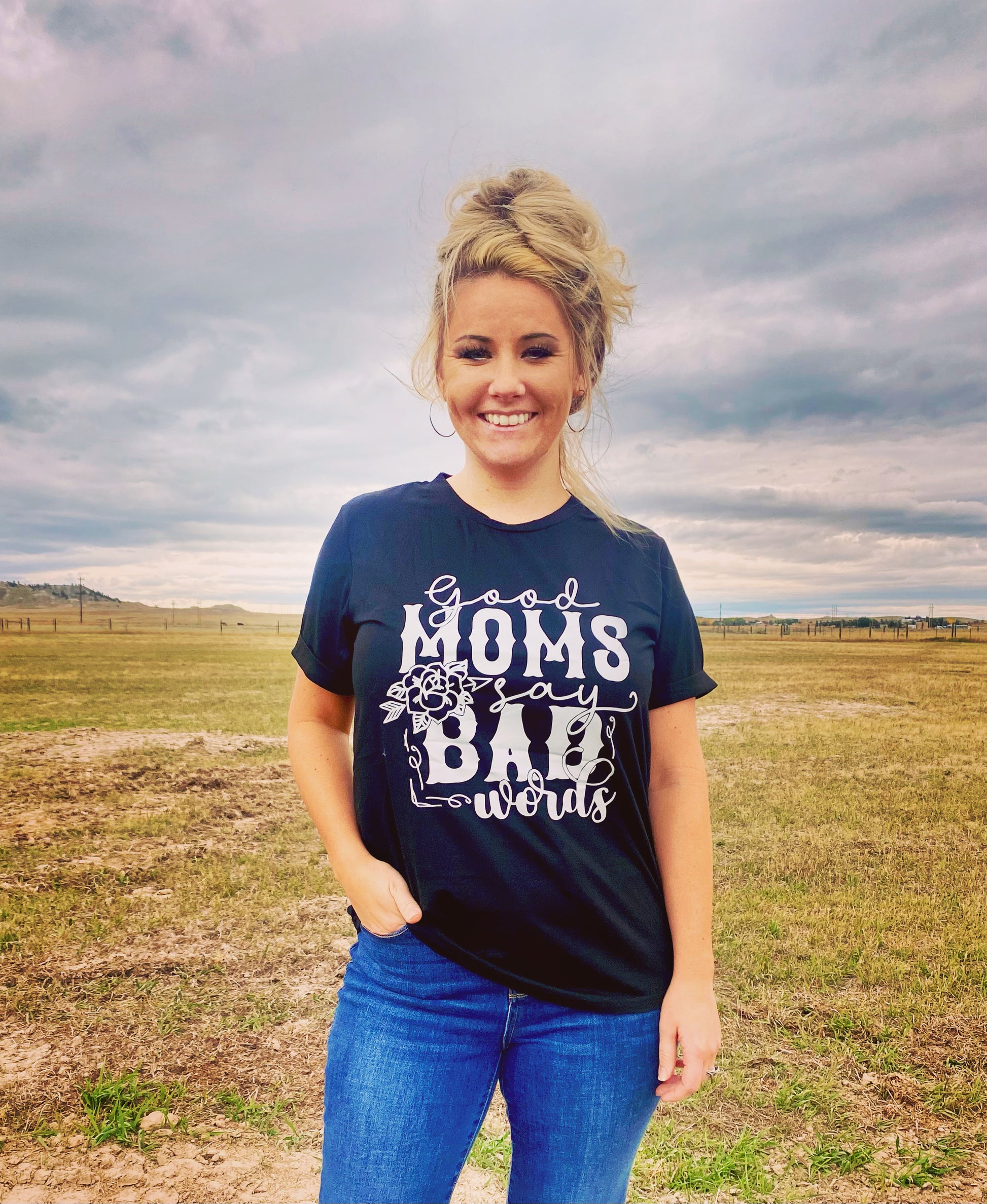 BAD WORDS Graphic Tee Shirt