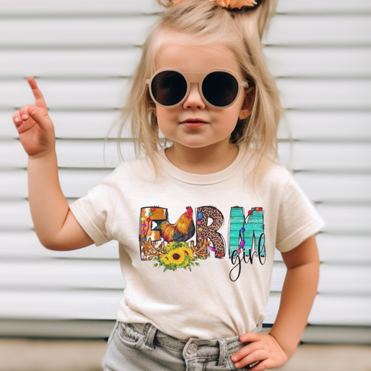 Farm Girl Toddler Short Sleeve Tee - Kids